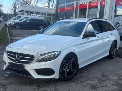 Gebraucht Mercedes C220 AMG line 194 PS (142 kW) 2018 Weiß Limousine