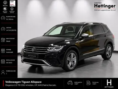 Gebraucht VW Tiguan Allspace Elegance 200 PS (147 kW) 2022 Schwarz SUV