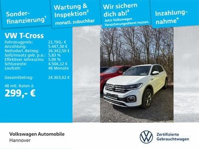 Gebraucht VW T-Cross R-line 110 PS (80 kW) 2022 Pure white SUV