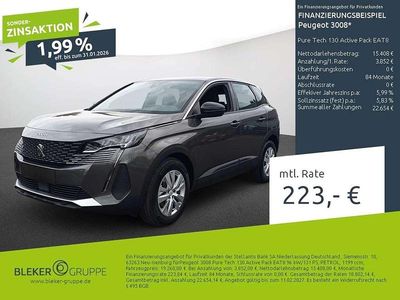 Gebraucht Peugeot 3008 Active 131 PS (96 kW) 2023 Platingrau SUV
