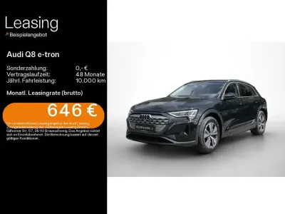 Gebraucht Audi Q8 e-tron Advanced Plus 250 kW (340 PS) 2023 Mythosschwarz metallic SUV