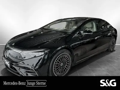 Gebraucht Mercedes EQS580 AMG 384 kW (523 PS) 2023 Metalliclack obsidianschwarz met Limousine