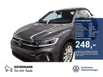 Gebraucht VW T-Roc Cabriolet Style 150 PS (110 kW) 2025 Grau Cabrio