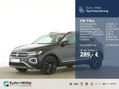 Begagnad VW T-Roc Style 150 HK (110 kW) 2022 Svart SUV