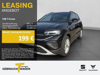 Gebraucht VW T-Cross Goal 116 PS (85 kW) 2025 Schwarz SUV