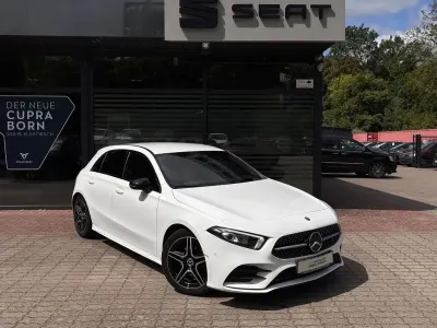 Gebraucht Mercedes A180 AMG line 136 PS (100 kW) 2019 Weiß Limousine