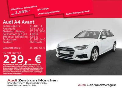 Brugt Audi A4 S-Line 204 HK (150 kW) 2024 Hvid Stationcar