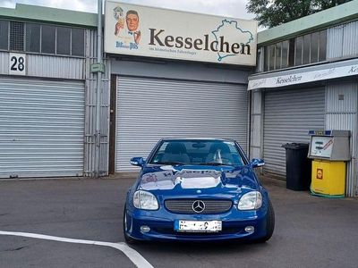 Brugt Mercedes SLK200 163 HK (119 kW) 2003 Blå Cabriolet