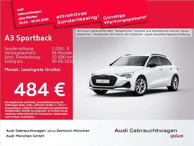 Neu Audi A3 Advanced 204 PS (150 kW) 2026 Gletscherweiß metallic Limousine