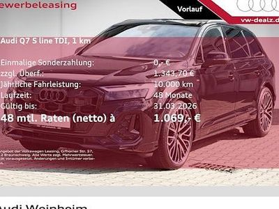 Schwarz Neu 2025 Audi Q7 S-Line SUV | 93.900 € (Fairer Preis)