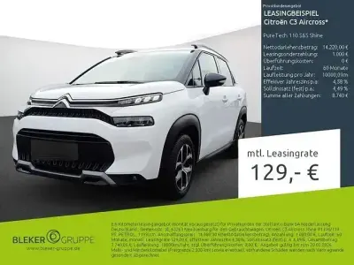 Brugt Citroën C3 Aircross Shine 110 HK (80 kW) 2023 Hvid SUV