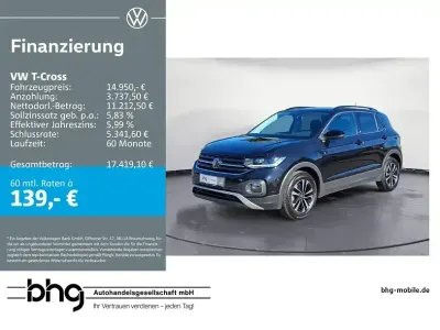 Gebraucht VW T-Cross United 116 PS (85 kW) 2020 Schwarz SUV