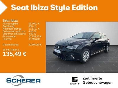 Second-hand Seat Ibiza Style 116 CP (85 kW) 2024 Negru Hatchback