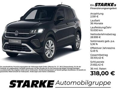 Neu VW T-Cross 116 PS (85 kW) 2025 Schwarz SUV