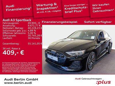 Gebraucht Audi A3 S-Line 150 PS (110 kW) 2025 Mythosschwarz metallic Limousine