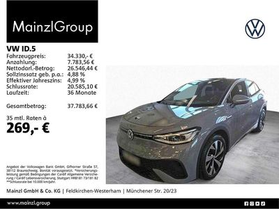 Mondsteingrau/schwarz Gebraucht 2024 VW ID.5 Pro SUV | 34.330 € (Fairer Preis)