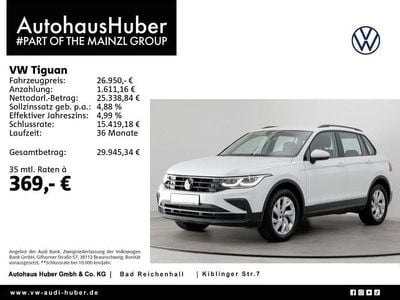 Weiß Gebraucht 2022 VW Tiguan Life SUV | 26.950 € (Guter Preis)