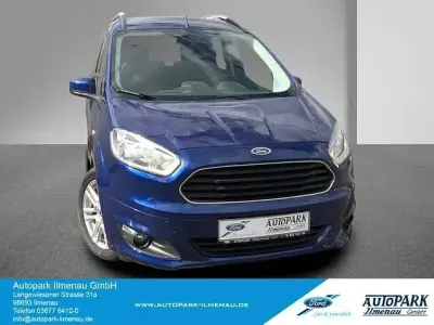 Gebraucht Ford Tourneo Courier Titanium 101 PS (74 kW) 2016 Indicblau metallic Van / Kleinbus