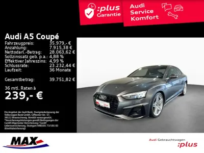 Gebraucht Audi A5 S-Line 286 PS (210 kW) 2022 Daytonagrau perleffekt (metallic) Coupé