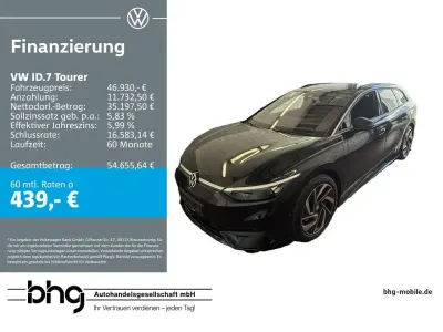 Gebraucht VW ID.7 Pro 210 kW (286 PS) 2024 Grenadillschwarz metallic Kombi