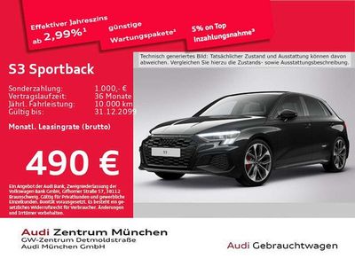 Mythosschwarz metallic Gebraucht 2024 Audi S3 Ambiente Limousine | 43.993 € (Etwas zu teuer)