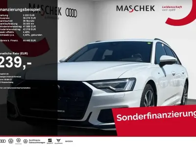 Gebraucht Audi A6 S-Line 299 PS (219 kW) 2025 Gletscherweiß metallic Kombi