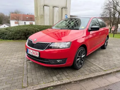 Brugt Skoda Rapid Style 105 HK (77 kW) 2014 Rød Hatchback