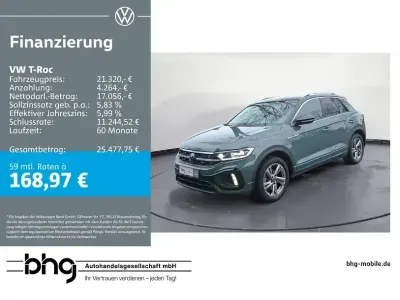 Usata VW T-Roc R-line 110 CV (80 kW) 2023 Blu SUV