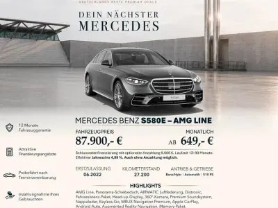 Gebraucht Mercedes S580 AMG 367 PS (269 kW) 2022 Grau Limousine