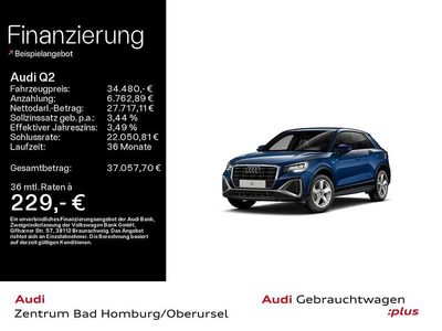 Ascariblau metallic Gebraucht 2025 Audi Q2 S-Line SUV | 34.480 € (Fairer Preis)