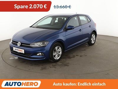 Gebraucht VW Polo Comfortline 65 PS (47 kW) 2018 Blau Kleinwagen