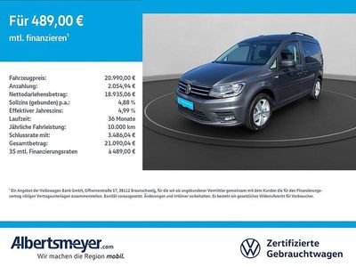 Gebraucht VW Caddy Comfortline 150 PS (110 kW) 2019 Grau Van / Kleinbus