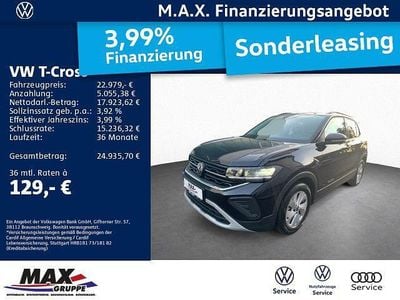 Gebraucht VW T-Cross Life 116 PS (85 kW) 2024 Deep black perleffekt (metallic) SUV
