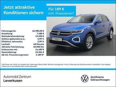 Usata VW T-Roc 150 CV (110 kW) 2023 Blu SUV
