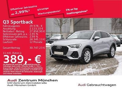 Gebraucht Audi Q3 Sportback Ambiente 245 PS (180 kW) 2022 Florettsilber metallic SUV