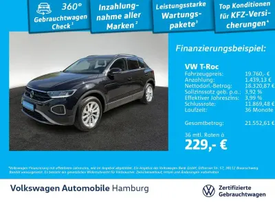 Gebraucht VW T-Roc Life 110 PS (80 kW) 2023 Schwarz SUV