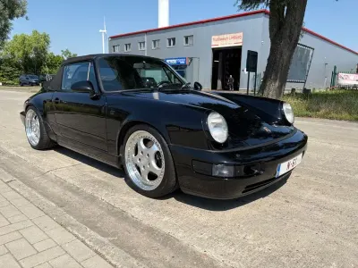 Gebraucht Porsche 911 Carrera 4 Cabriolet 250 PS (183 kW) 1992 Schwarz Cabrio