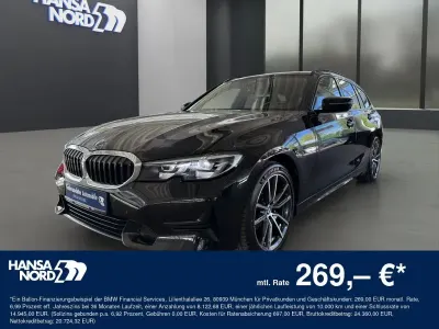 Gebraucht BMW 318 Sport Line 156 PS (114 kW) 2022 Schwarz / black sapphire (metallic) Kombi
