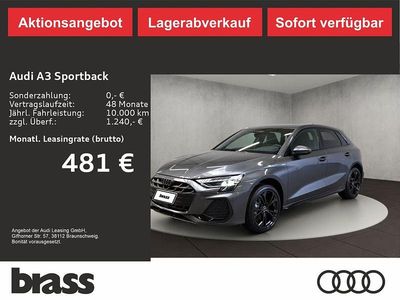 Neu Audi A3 S-Line 150 PS (110 kW) 2025 Schwarz Limousine