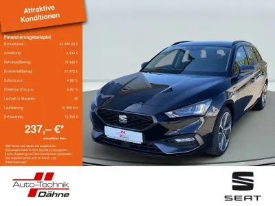 Brugt Seat Leon FR 150 HK (110 kW) 2022 Sort Sedan