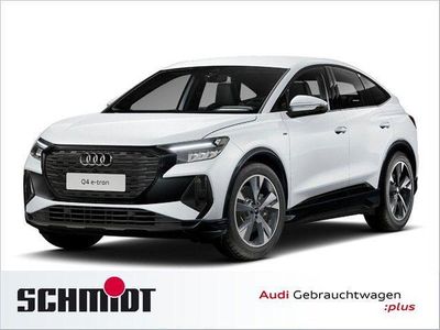 Gletscherweiß metallic Gebraucht 2023 Audi Q4 Sportback e-tron S-Line SUV | 35.440 € (Etwas zu teuer)