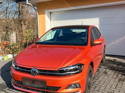 Gebraucht VW Polo Highline 95 PS (69 kW) 2018 Orange Kleinwagen