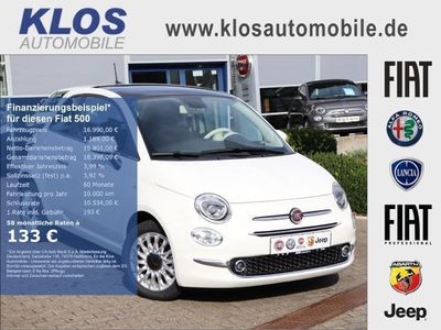 gebraucht Fiat 500 DOLCEVITA 1.0 NAVI PDC GLASDACH ALU KLIMAAUTO