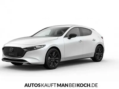 Neu Mazda 3 Homura-Line 140 PS (102 kW) 2025 Weiß (arctic white) Limousine