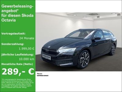 Neu Skoda Octavia SportLine 150 PS (110 kW) 2025 Schwarz Kombi