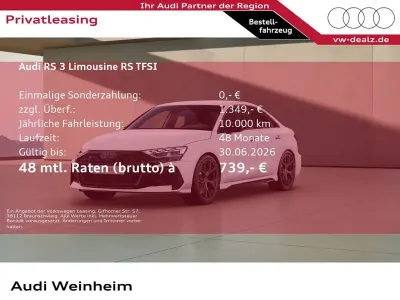 Neu Audi RS3 Sport 400 PS (294 kW) 2026 Weiß Limousine