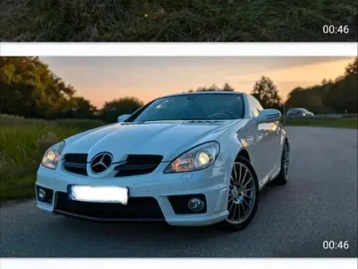 Gebraucht Mercedes SLK55 AMG AMG 360 PS (264 kW) 2008 Weiß Cabrio