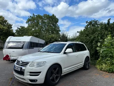 Gebraucht VW Touareg 239 PS (175 kW) 2008 Weiß SUV