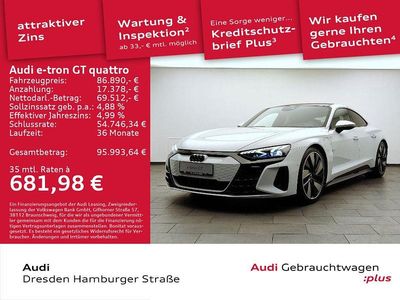 Gebraucht Audi e-tron GT quattro Ambiente 350 kW (476 PS) 2022 Suzukagrau metallic Limousine