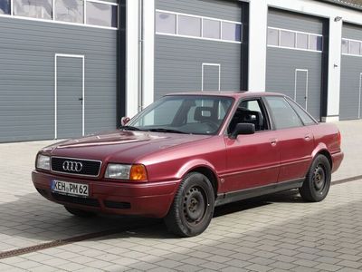 gebraucht Audi 80 B4 2.0 90PS Schaltgetriebe Klassiker mit Potenzial Rot